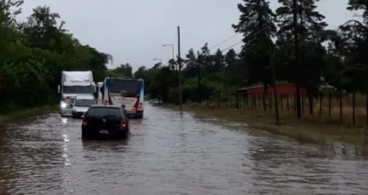 Ruta 68 inundada
