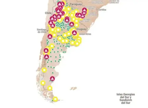 mapa argentina tierras en manos de extranjeros