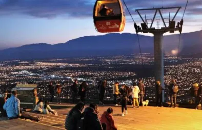 Atardecer de otoño desde el Cerro San Bernardo