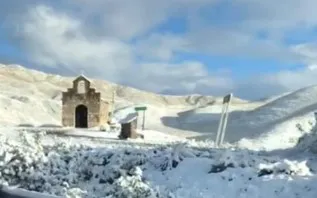 Cuesta del Obispo nevada