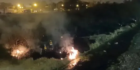 Incendio Puente Viejo Santa Lucia