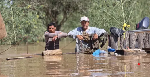 Inundación en Rivadavia Banda Sur