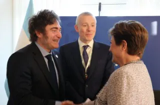 Milei y Georgleva