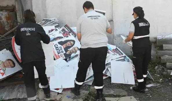 retiro carteleria de campaña