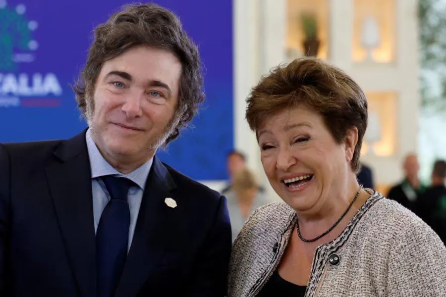 Milei con representante del FMI