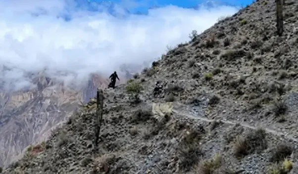 Búsqueda del femicida prófugo en los cerros de Quijano