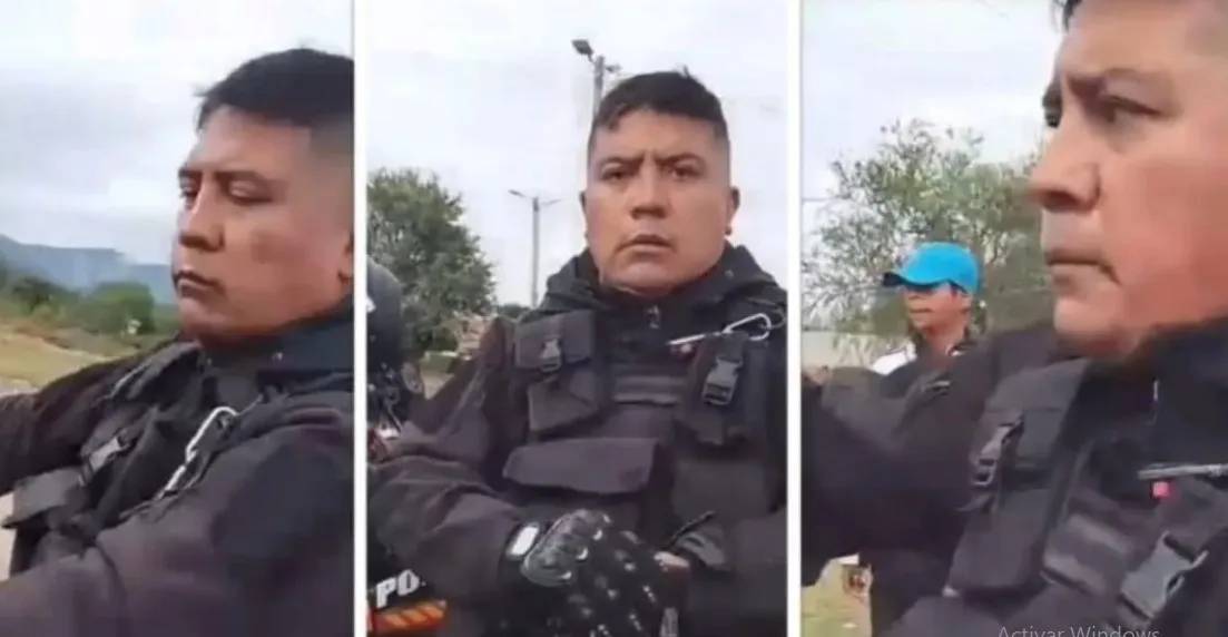 Policia ebrio