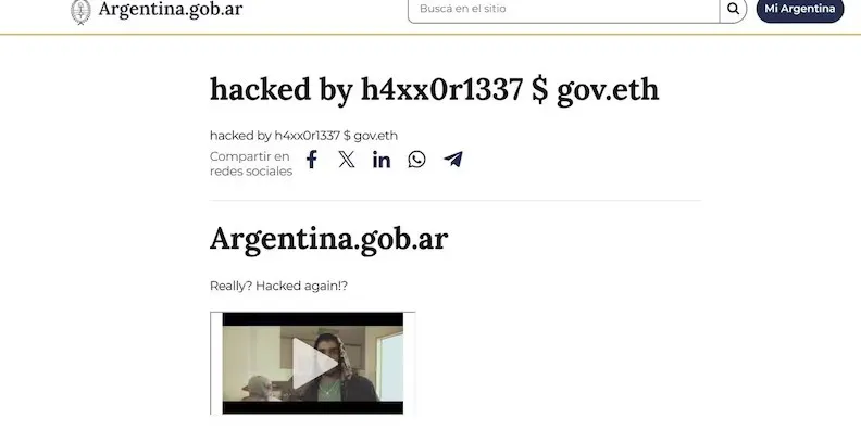 Mi Argentina hackeada