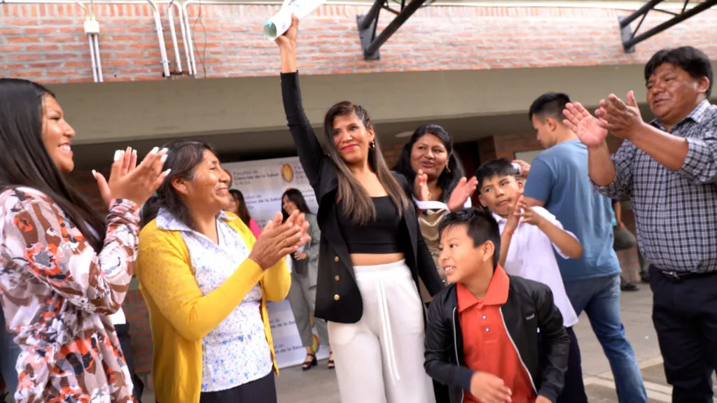 Magalí Salas y su familia