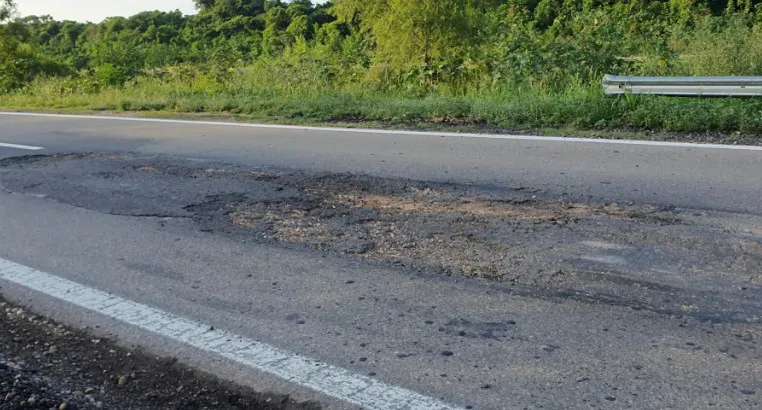 Ruta nacional 50 bache