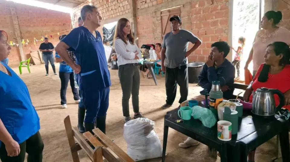 Hospital de cmapaña en La Curvita